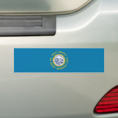 Vlag van South Dakota Bumpersticker (Op auto)