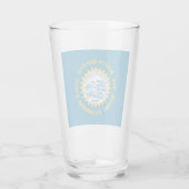 vlag van South Dakota Glas (Achterkant)
