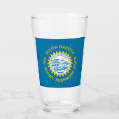 vlag van South Dakota Glas (Voorkant)