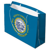 Vlag van South Dakota Groot Cadeauzakje (Achterkant Gekanteld)