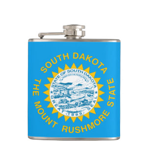 vlag van South Dakota Heupfles
