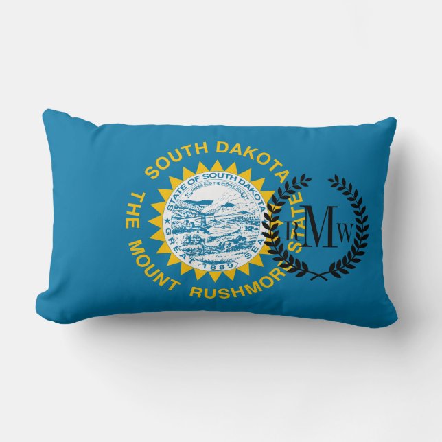 Vlag van South Dakota Kussen (Voorkant)
