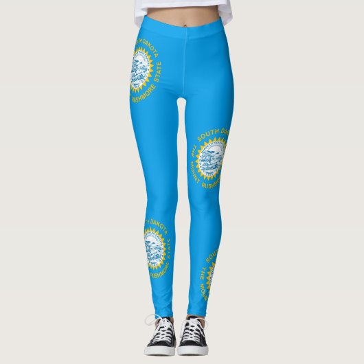 vlag van South Dakota Leggings (Voorkant)