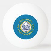 Vlag van South Dakota Pingpongbal (Achterkant)