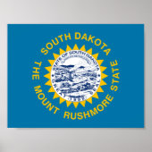 Vlag van South Dakota Poster (Voorkant)