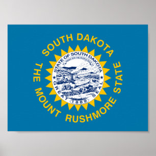 Vlag van South Dakota Poster