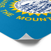 Vlag van South Dakota Poster (Hoek)