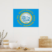 vlag van South Dakota Poster (Keuken)