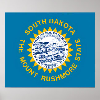 Vlag van South Dakota Poster