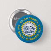 Vlag van South Dakota Ronde Button 5,7 Cm (Voorkant /achterkant)