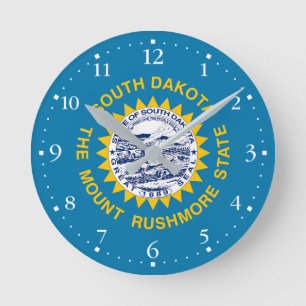 Vlag van South Dakota Ronde Klok