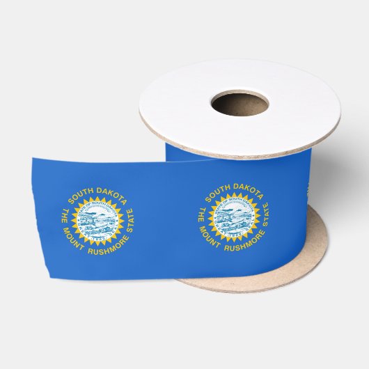 vlag van South Dakota Satijnen Lint (Spoel)
