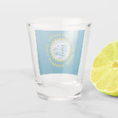 vlag van South Dakota Shot Glas (Achterkant)