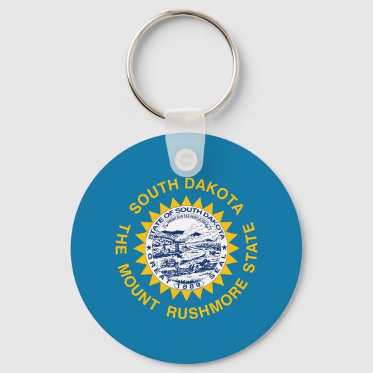 Vlag van South Dakota Sleutelhanger (Voorkant)