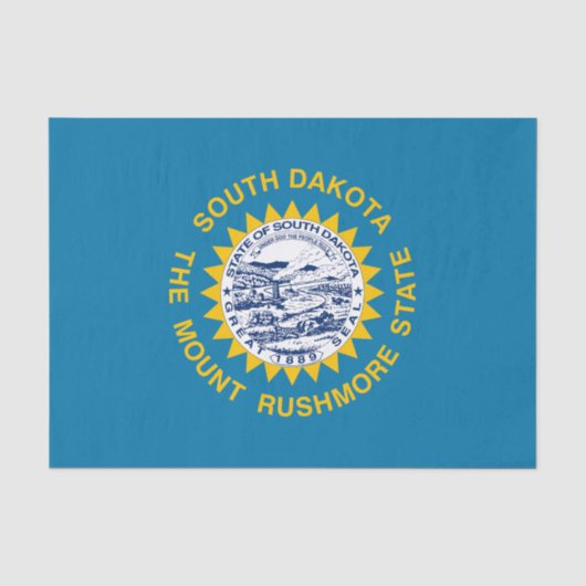 Vlag van South Dakota Tissuepapier (Voorkant)