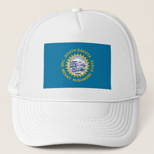 Vlag van South Dakota Trucker Pet (Voorkant)