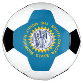 Vlag van South Dakota Voetbal (Gedraaid)