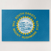 Vlag van South Dakota (VS-staat) Legpuzzel (Horizontaal)