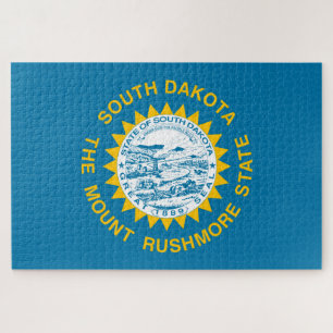 Vlag van South Dakota (VS-staat) Legpuzzel