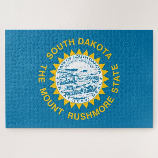 Vlag van South Dakota (VS-staat) Legpuzzel (Horizontaal)