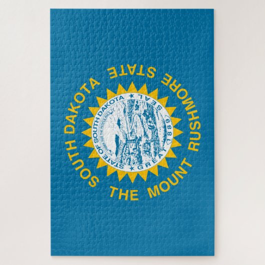 Vlag van South Dakota (VS-staat) Legpuzzel (Verticaal)