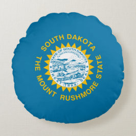 Vlag van South Dakota (VS-staat) Rond Kussen
