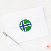 Vlag van South Uist Ronde Sticker (Envelop)