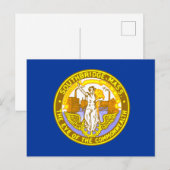 Vlag van Southbridge, Massachusetts Briefkaart (Voorkant / Achterkant)