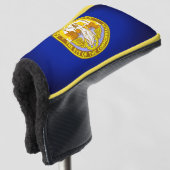 Vlag van Southbridge, Massachusetts Golfheadcover (3/4 voorkant)