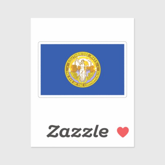 Vlag van Southbridge, Massachusetts Sticker (Vel)