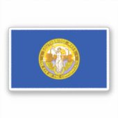 Vlag van Southbridge, Massachusetts Sticker (Voorkant)