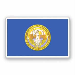 Vlag van Southbridge, Massachusetts Sticker