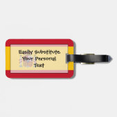 Vlag van Spaans Easy ID Personal Bagagelabel (Achterkant horizontaal)
