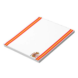 vlag van Spaanse strepen Notitieblok