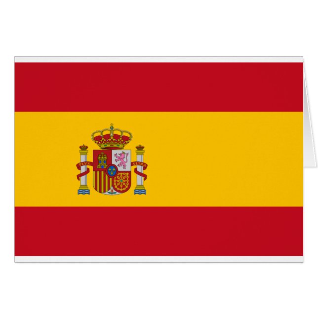 Vlag van Spanje (Voorkant Horizontaal)
