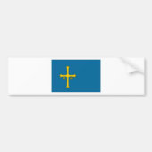 vlag van Spanje Asturias Bumpersticker (Voorkant)