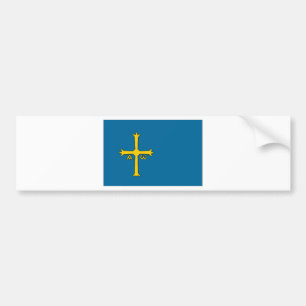 vlag van Spanje Asturias Bumpersticker