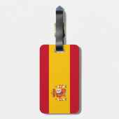 vlag van Spanje Bagagelabel (Achterkant verticaal)