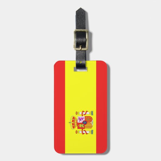 vlag van Spanje Bagagelabel (Voorkant verticaal)