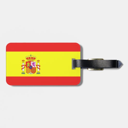 vlag van Spanje Bagagelabel (Achterkant horizontaal)