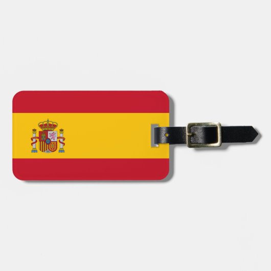 Vlag van Spanje Bagagelabel (Voorkant horizontaal)