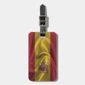 vlag van Spanje Bagagelabel (Voorkant verticaal)