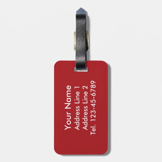 Vlag van Spanje Bagagelabel (Achterkant verticaal)