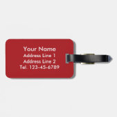 Vlag van Spanje Bagagelabel (Achterkant horizontaal)