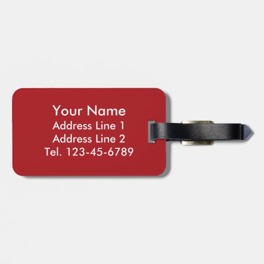 Vlag van Spanje Bagagelabel (Achterkant horizontaal)