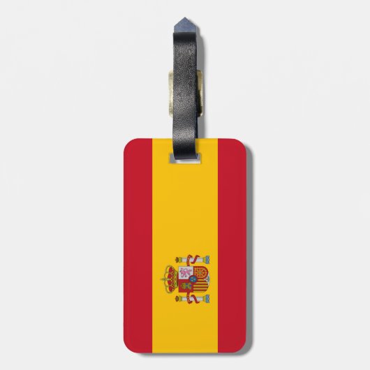 Vlag van Spanje Bagagelabel (Achterkant verticaal)