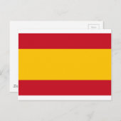 Vlag van Spanje, Bandera de España, Bandera Españo Briefkaart (Voorkant / Achterkant)