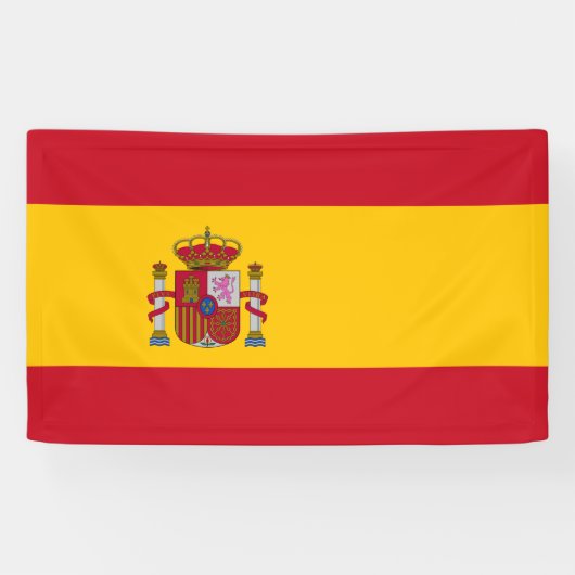 Vlag van Spanje - Bandera de España Bandera Españo Spandoek (Horizontaal)