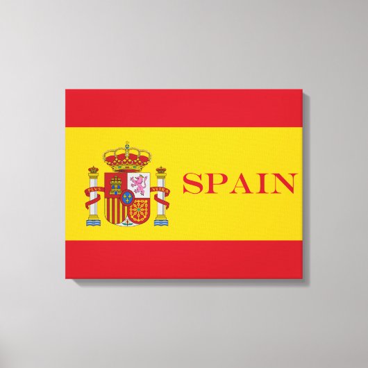 vlag van Spanje - Bandera de Espana Canvas Afdruk (Voorkant)