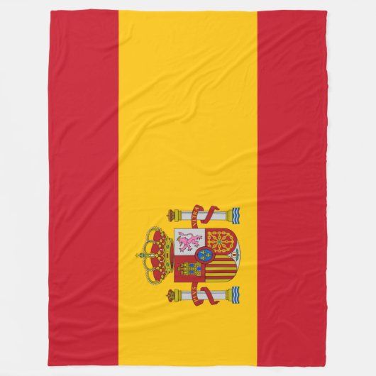 vlag van Spanje - Bandera de Espana Fleece Deken (Voorkant)
